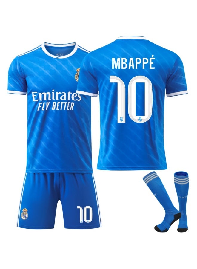 Real Madrid 2025-2026 Real Madrid #10 MBAPPE football jersey shorts socks set children's size and adult size, a gift for fans and friends - Image 1
